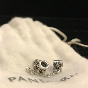 Authentic Pandora Flower Safety Chain